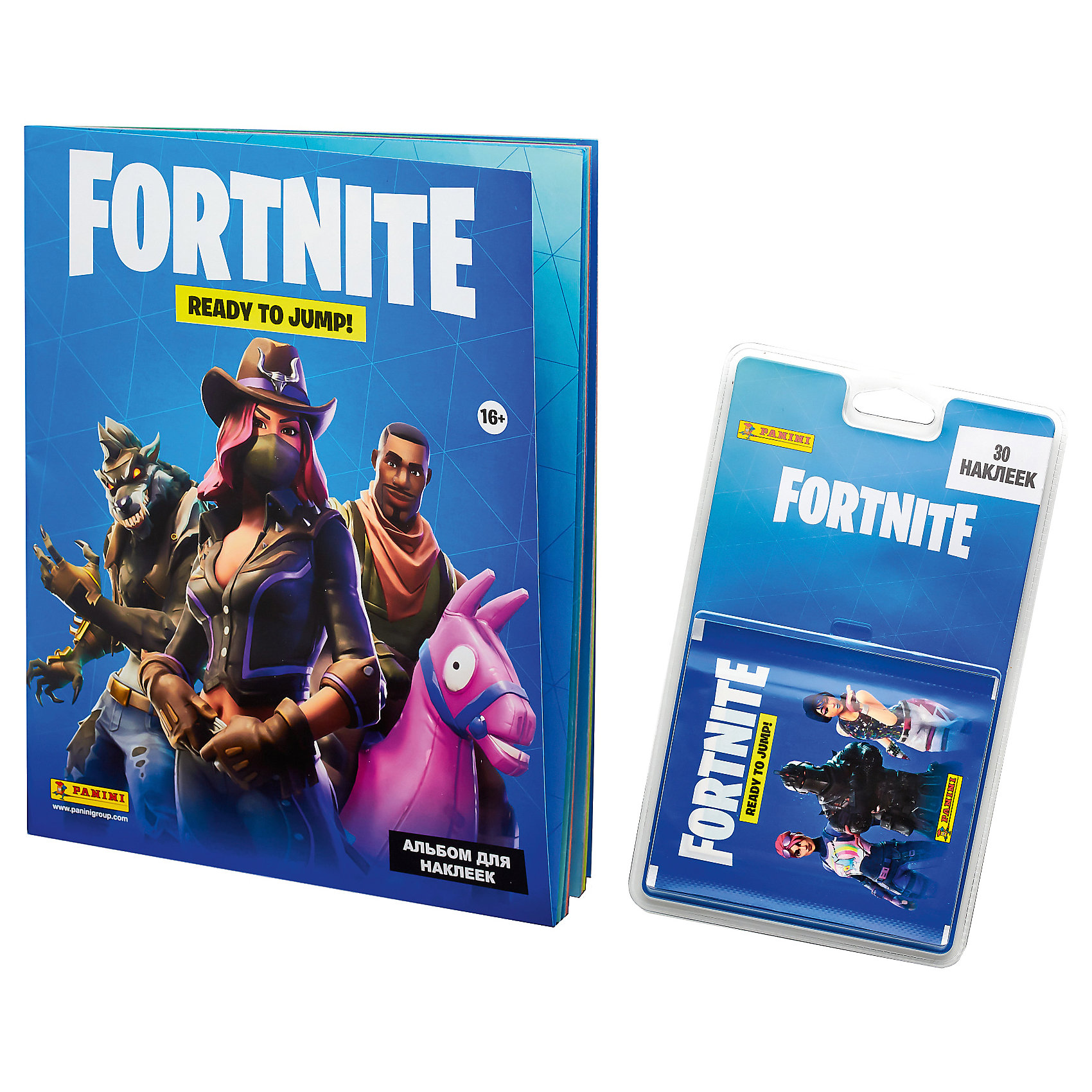 фото Альбом Panini Fortnite и блистер с наклейками, 6 пакетиков