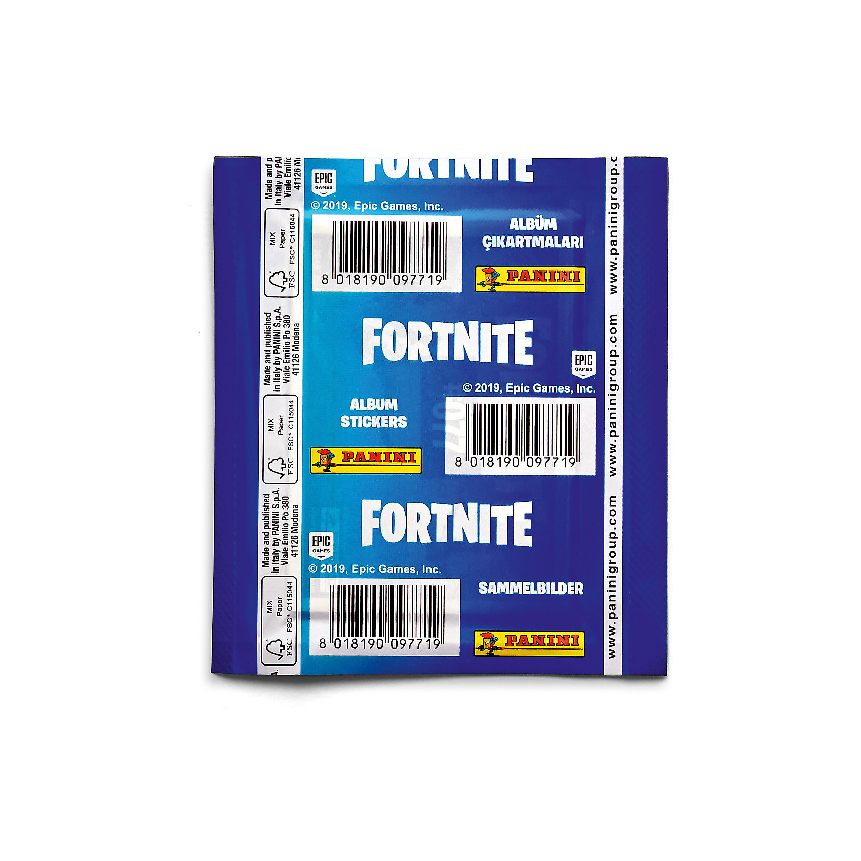 фото Альбом Panini Fortnite и блистер с наклейками, 6 пакетиков