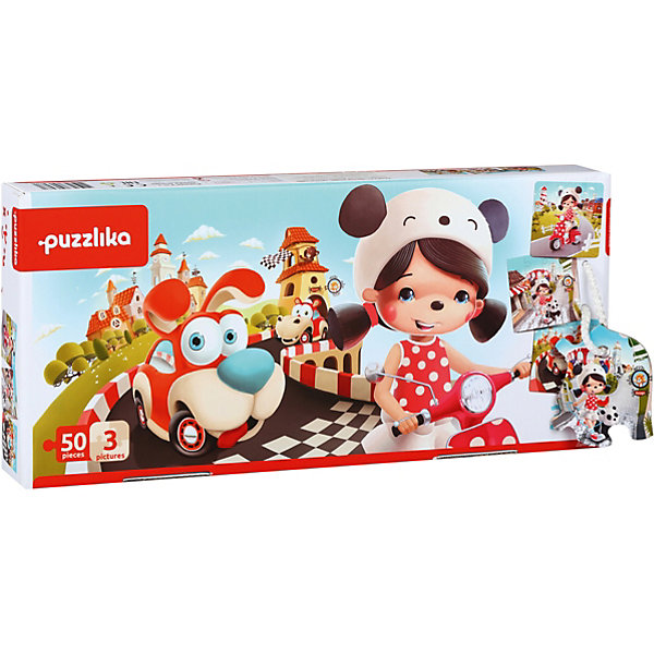 

Набор пазлов Puzzlika "Счастливые истории: 3 в 1", 50 деталей