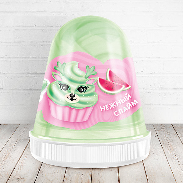 

Слайм Monster Slime Fluffy Арбуз светло-зелёный, 120 мл, Зеленый