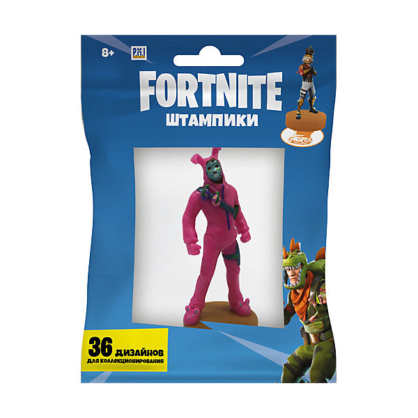 

Фигурка-штамп Fortnite "Опасный кролик, Розовый, Фигурка-штамп Fortnite "Опасный кролик"