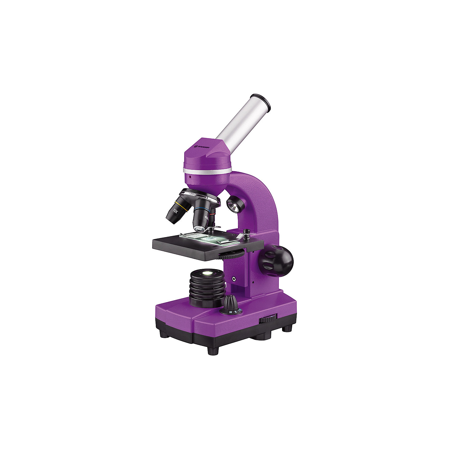 фото Микроскоп Bresser Junior Biolux SEL, 40–1600x, фиолетовый