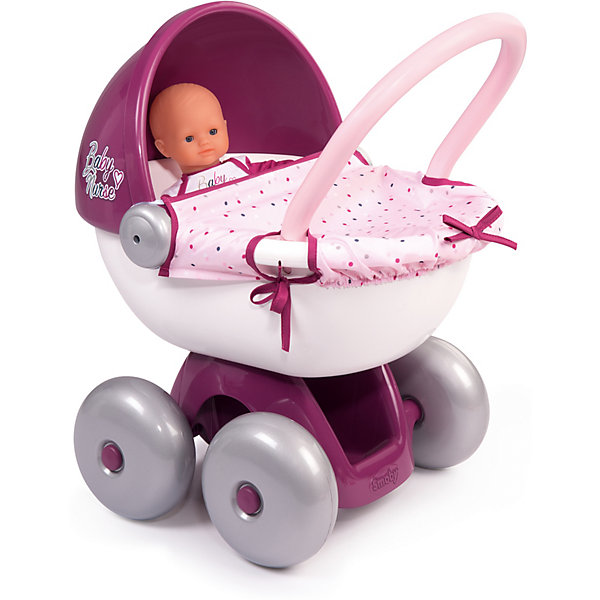 

Коляска для кукол Smoby Baby Nurse, Фиолетово-розовый, Коляска для кукол Smoby Baby Nurse