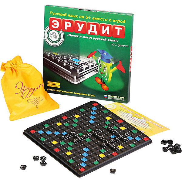 

Настольная игра Биплант Эрудит в коробочке