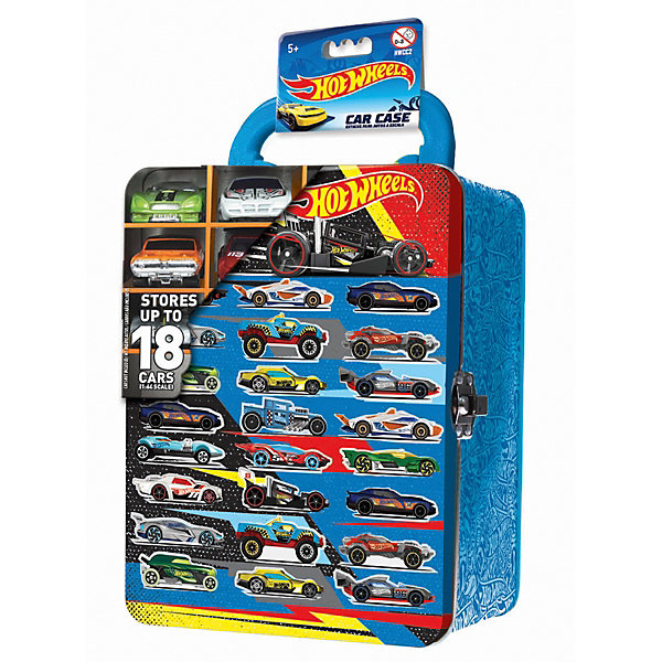 

Портативный кейс для хранения Hot Wheels, голубой