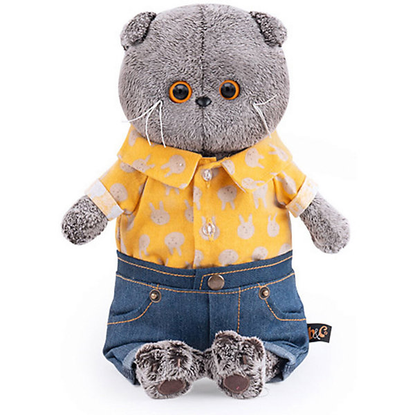 

Мягкая игрушка Budi Basa Кот Басик в джинсовых шортах и желтой рубашке, 25 см, Коричневый, Мягкая игрушка Budi Basa Кот Басик в джинсовых шортах и желтой рубашке, 25 см