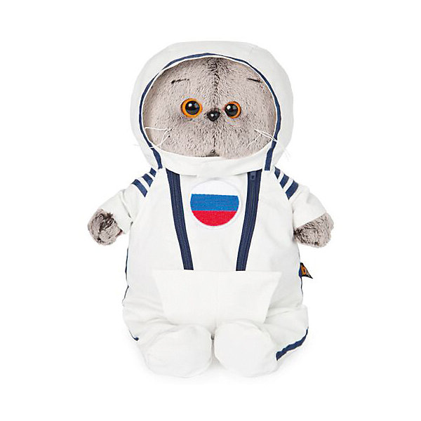 

Мягкая игрушка Budi Basa Кот Басик в костюме космонавта, 22 см, Коричневый