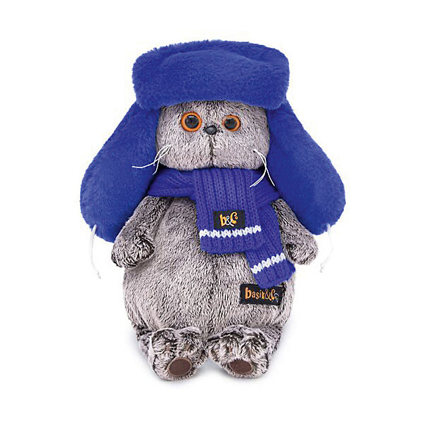 

Мягкая игрушка Budi Basa Кот Басик в меховой шапке, 30 см, Коричневый