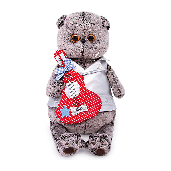 

Мягкая игрушка Budi Basa Кот Басик в жилете с гитарой, 19 см, Коричневый, Мягкая игрушка Budi Basa Кот Басик в жилете с гитарой, 19 см