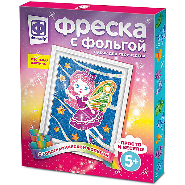 

Набор для творчества Фантазер Фреска с фольгой: звездная фея, Разноцветный