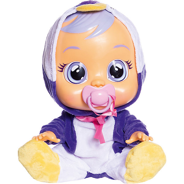 

Плачущий младенец IMC Toys Cry Babies Pingui, Синий/белый