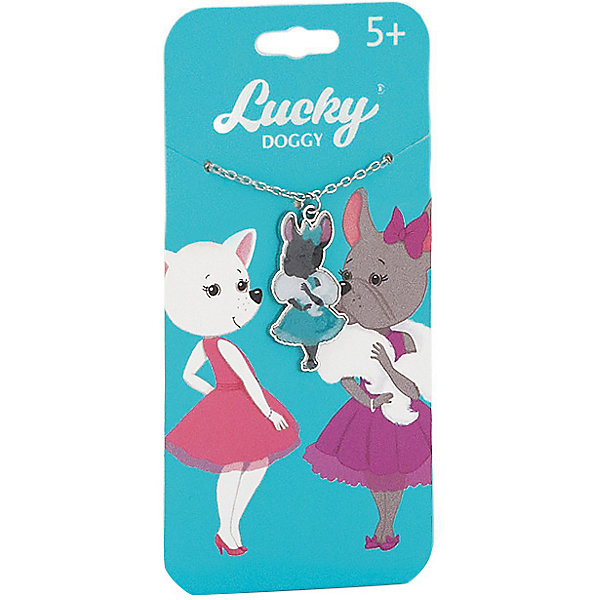 

Цепочка с подвеской Orange Lucky Doggy Бульдог, Бирюзовый