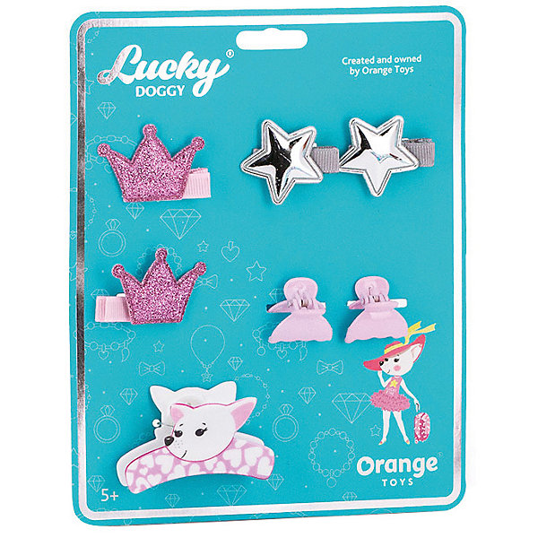 

Набор аксессуаров для волос Orange Lucky Doggy Чихуахуа, Бирюзовый