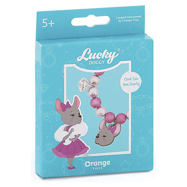 

ПОДАРОК Набор для создания браслета Orange Lucky Doggy Бульдог, Бирюзовый, ПОДАРОК Набор для создания браслета Orange Lucky Doggy Бульдог