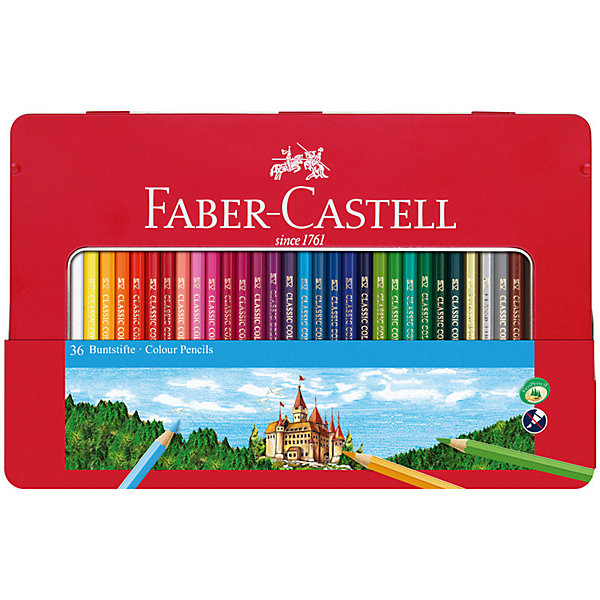 

Карандаши цветные Faber-Castell, 36 цветов, Разноцветный