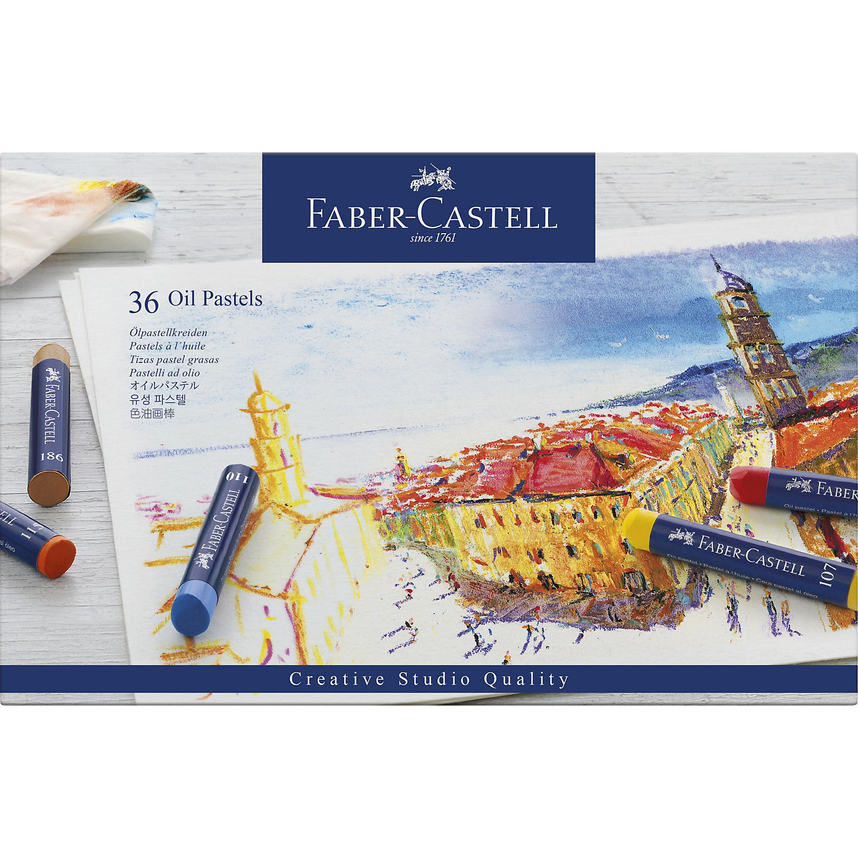 фото Пастель масляная Faber-Castell Oil Pastels, 36 цветов