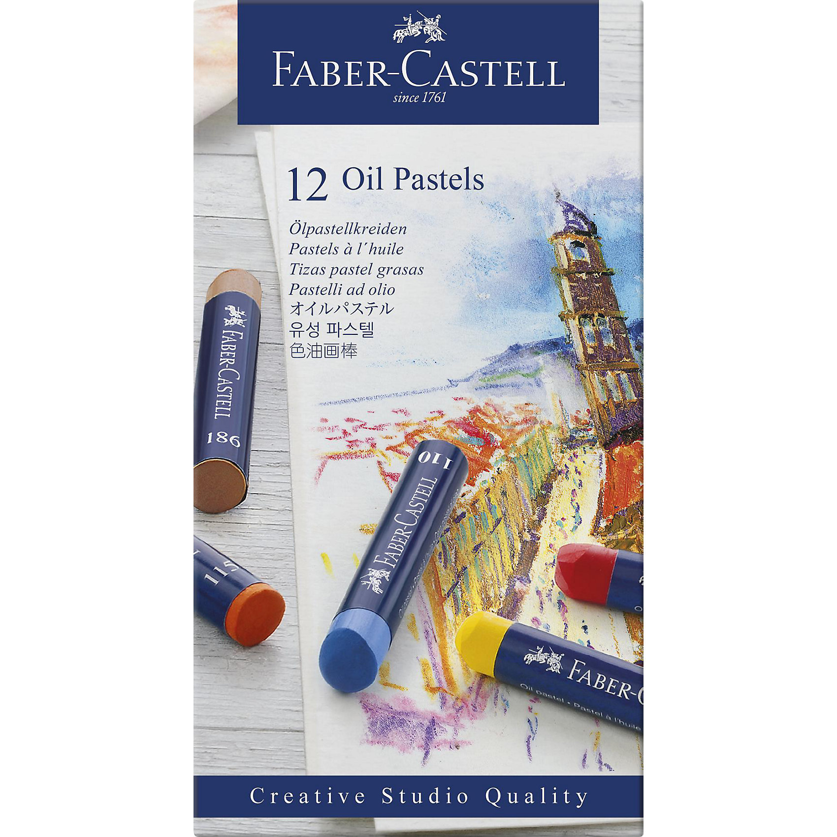 фото Пастель масляная Faber-Castell Oil Pastels, 12 цветов