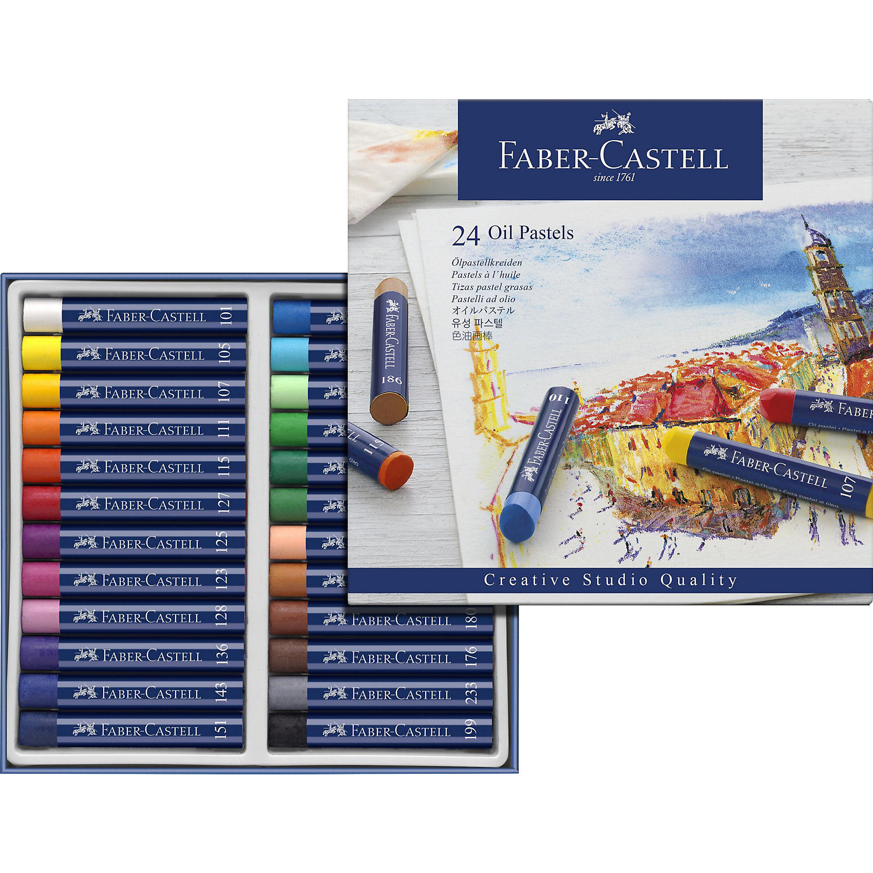 фото Пастель масляная Faber-Castell Oil Pastels, 24 цвета