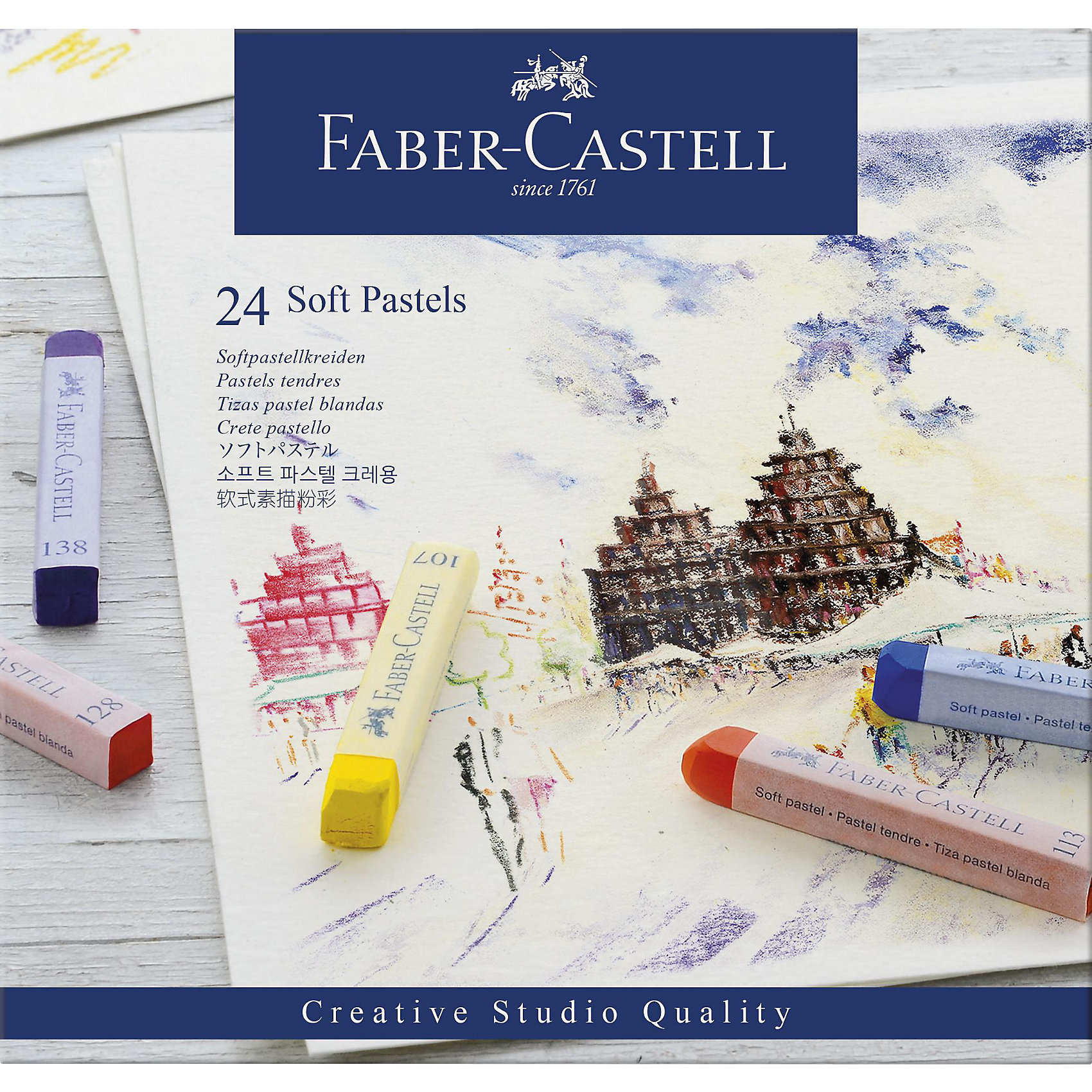 фото Пастель Faber-Castell Soft pastels, 24 цвета