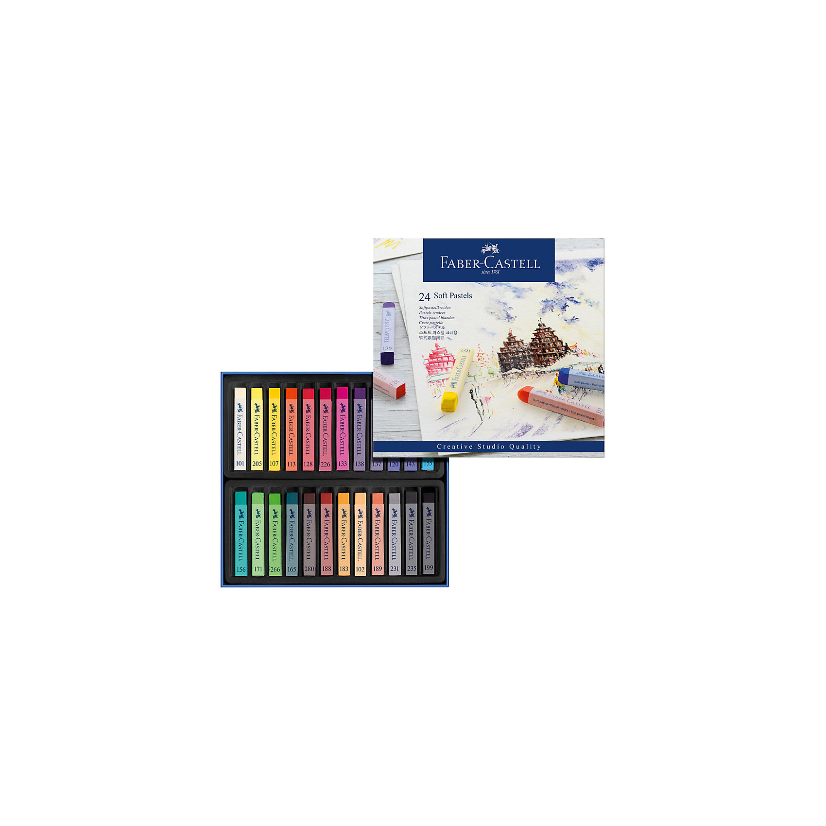 фото Пастель Faber-Castell Soft pastels, 24 цвета