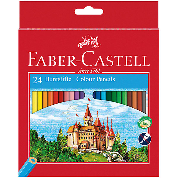 

Карандаши цветные Faber-Castell, 24 цвета, Разноцветный