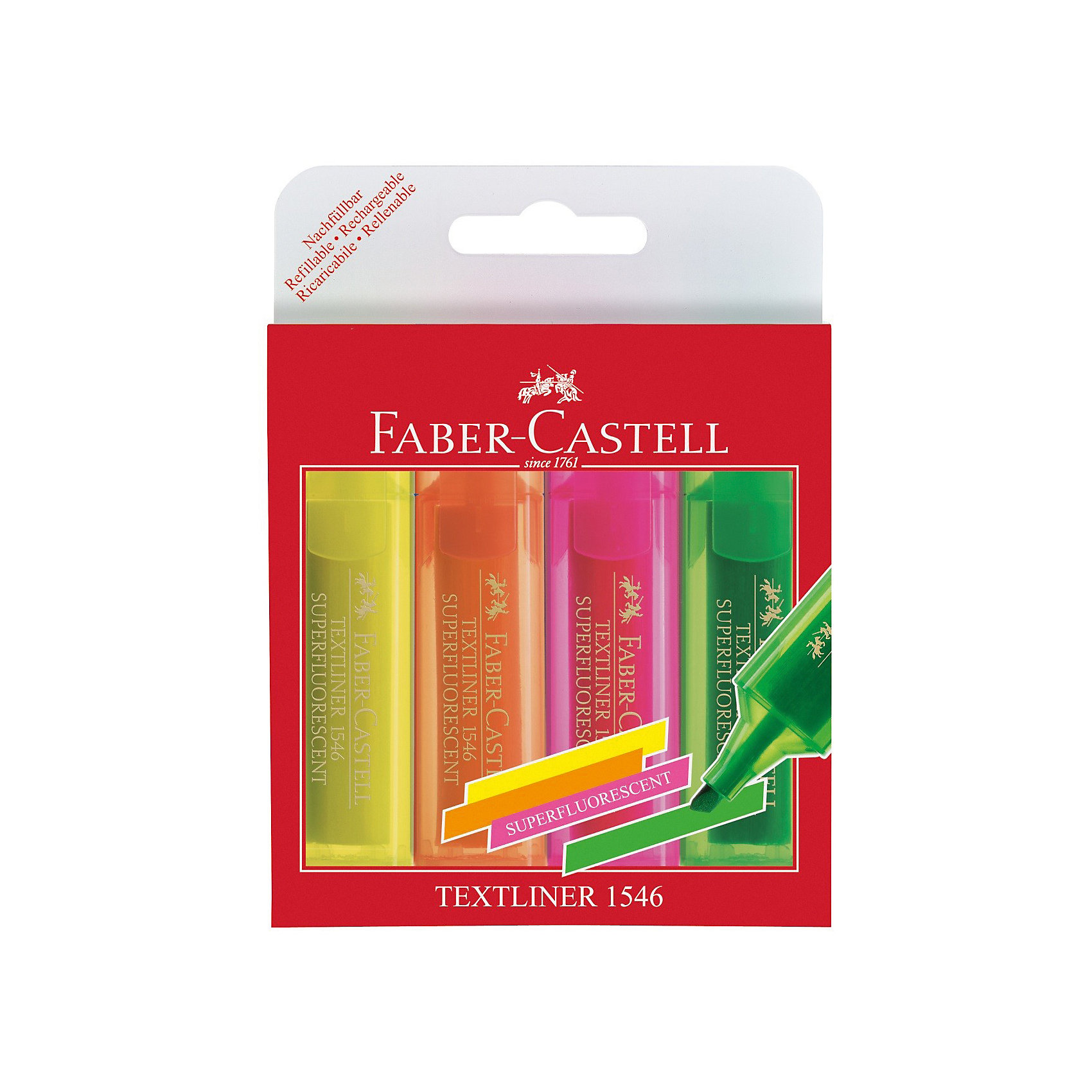 фото Набор текстовыделителей Faber-Castell 46 Superfluorescent, 4 цвета