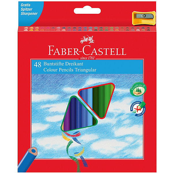 фото Карандаши цветные Faber-Castell 48 цветов, с точилкой