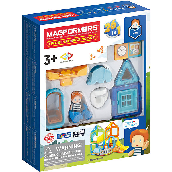 

Магнитный конструктор MAGFORMERS Max's Playground Set, 33 элемента