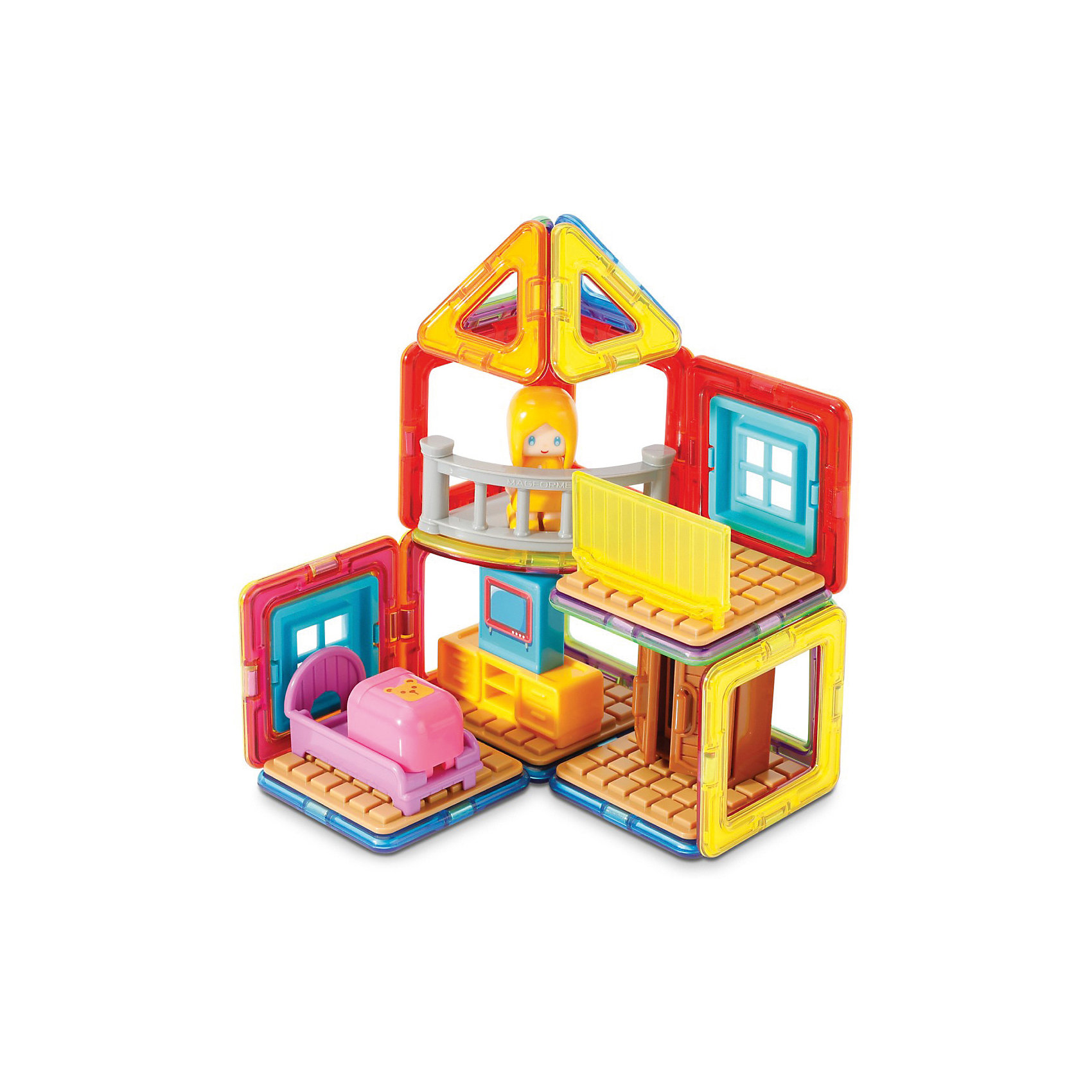 фото Магнитный конструктор MAGFORMERS Maggy's House Set, 33 элемента