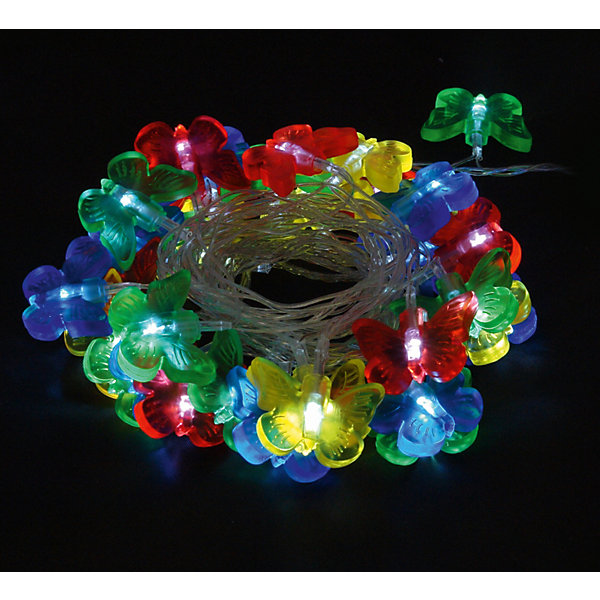 Электрогирлянда , Бабочки, LED-BT-36-3.6-MC,светодиодная Волшебная Страна 12857387