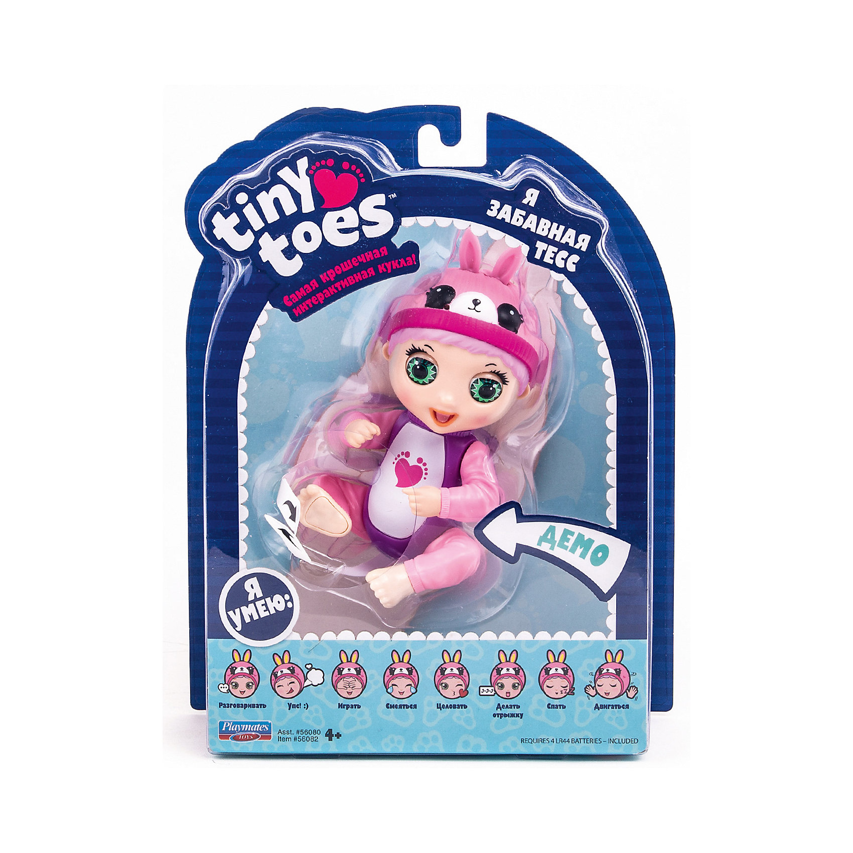 Интерактивная игрушка Tiny Toes Зайка Playmates 12863119