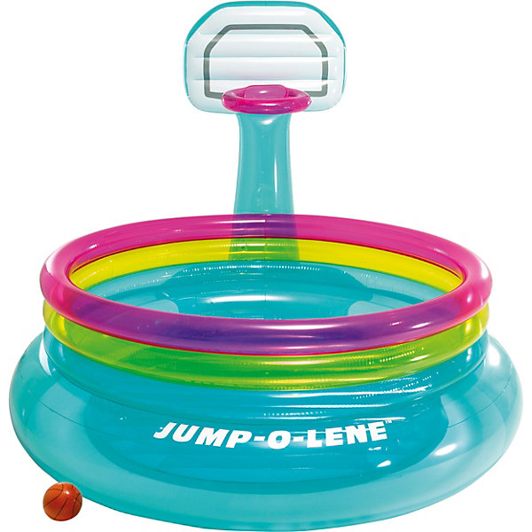 Надувной батут с баскетбольным набором Intex Shoot´N Bounce Jump-O-Lene
