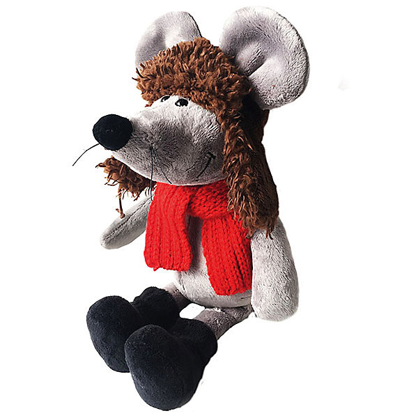

Мягкая игрушка Softoy Мышь в ушанке 26 см