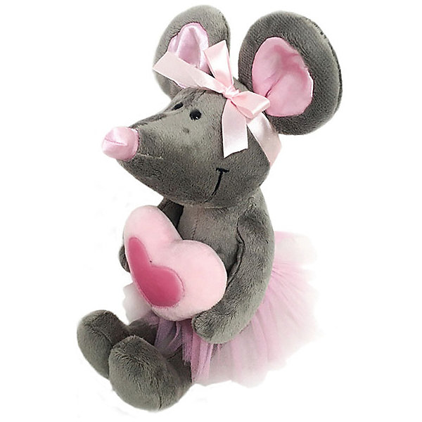 

Мягкая игрушка Softoy Мышь с сердечком 26 см