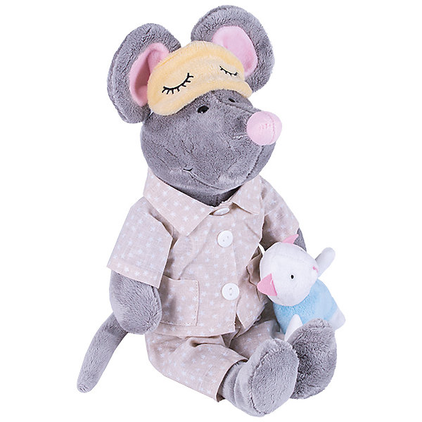 Мягкая игрушка Мышь в пижаме 36 см Softoy 12897896