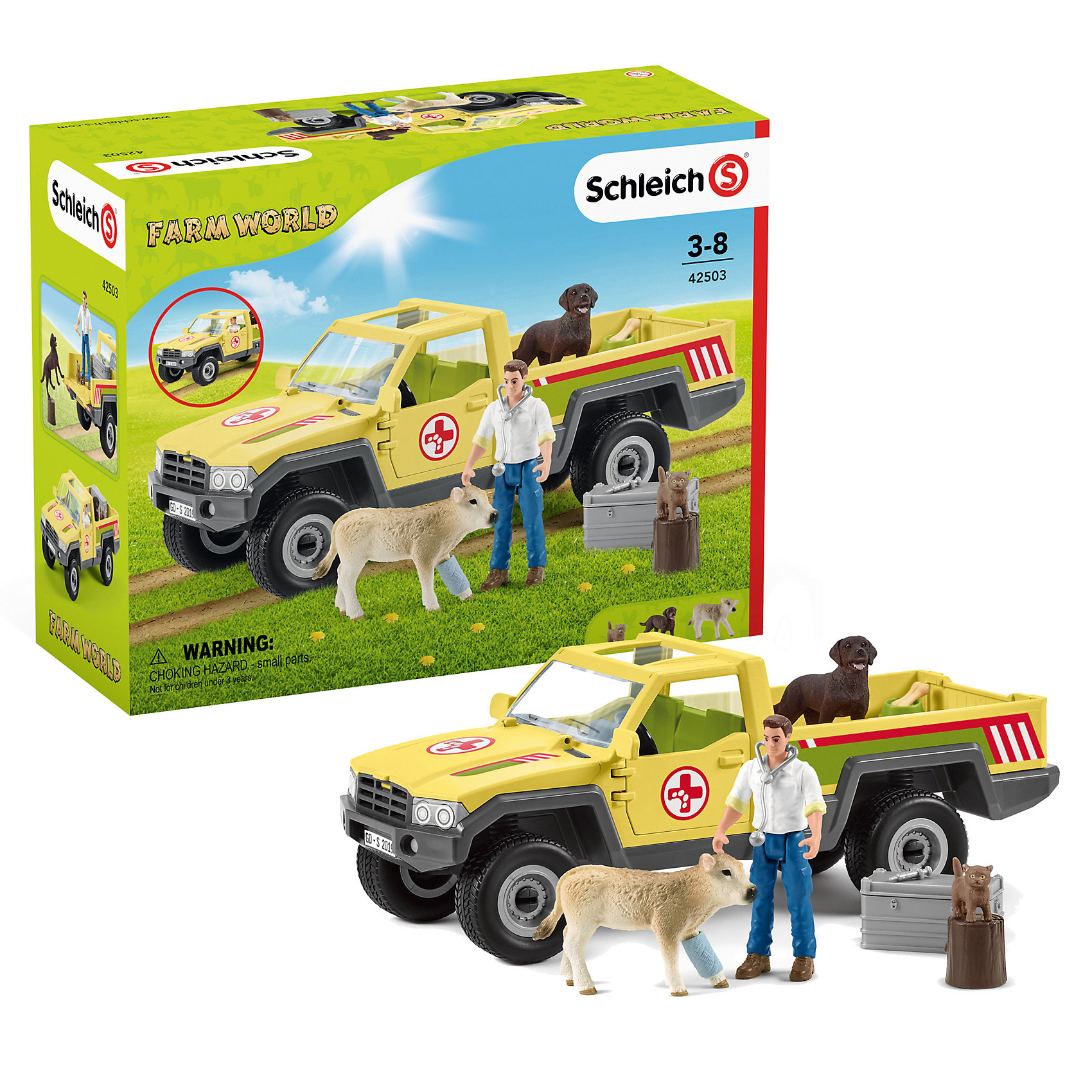 Игровой набор "Визит ветеринара на ферму" Schleich 12904164