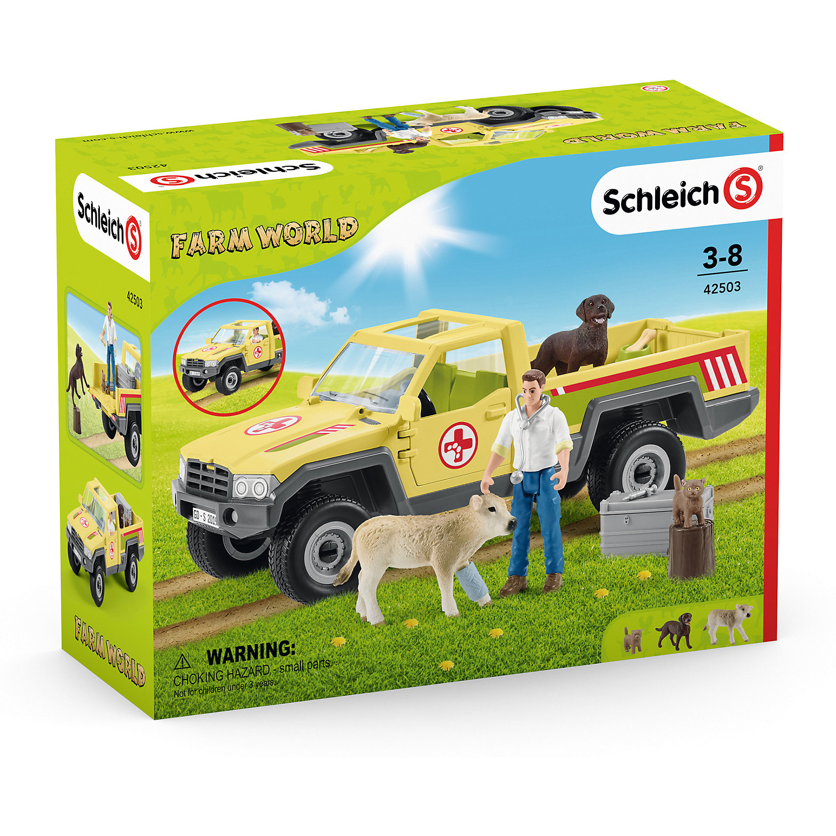 Игровой набор "Визит ветеринара на ферму" Schleich 12904164