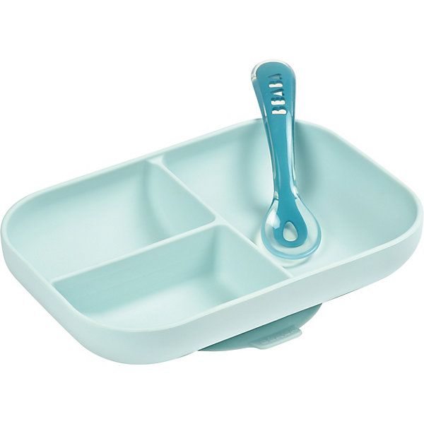 

Набор посуды Beaba Set Repas Silicone Avec Ventouse, голубой, Набор посуды Beaba Set Repas Silicone Avec Ventouse,