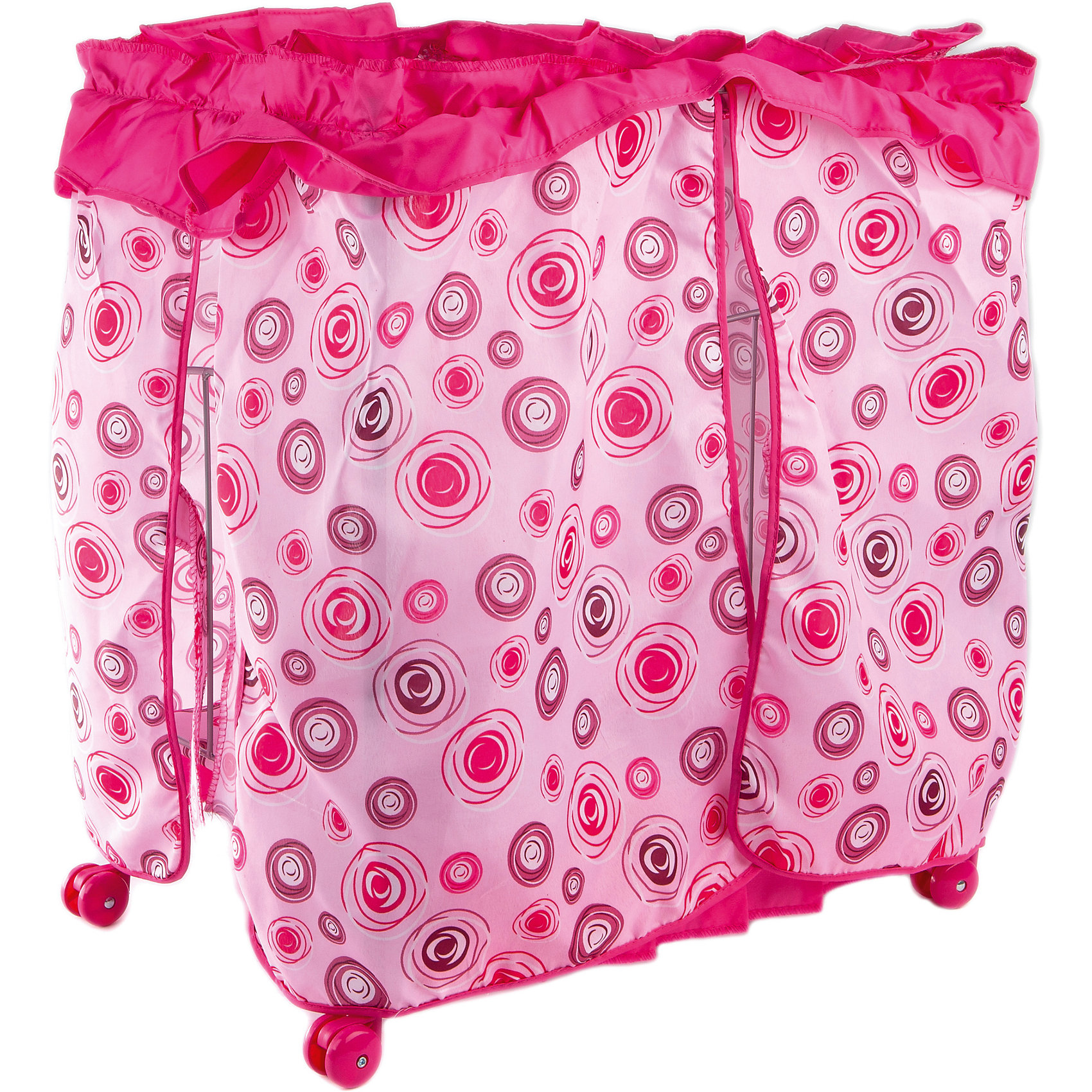 Кроватка с балдахином Loona, розовый с кольцами Buggy Boom 12907612