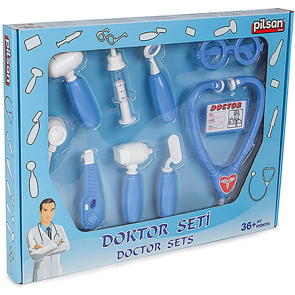 

Игровой набор Pilsan Doctor Set, синий, Игровой набор Pilsan Doctor Set,