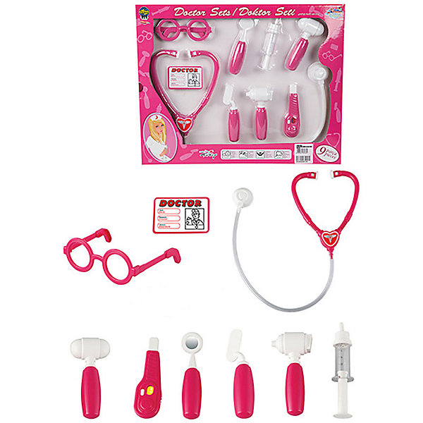 

Игровой набор Pilsan Doctor Set, розовый, Игровой набор Pilsan Doctor Set,