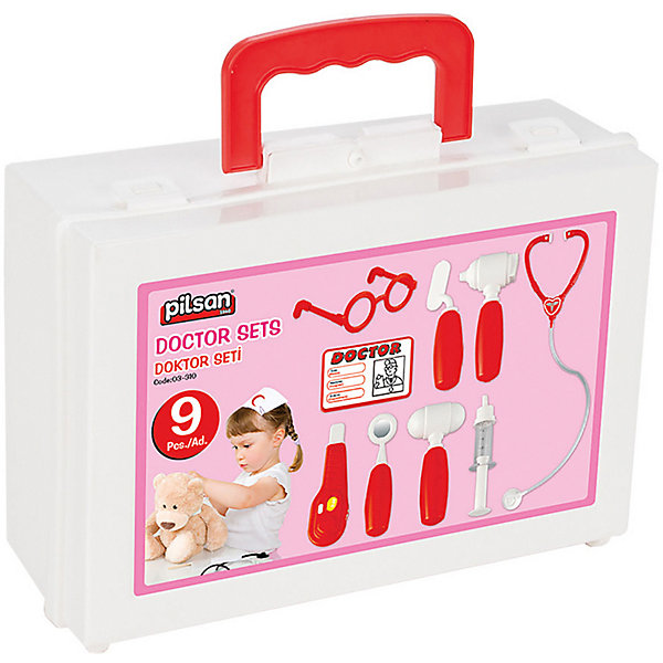 

Игровой набор Pilsan Doktor Set, красный, Игровой набор Pilsan Doktor Set,
