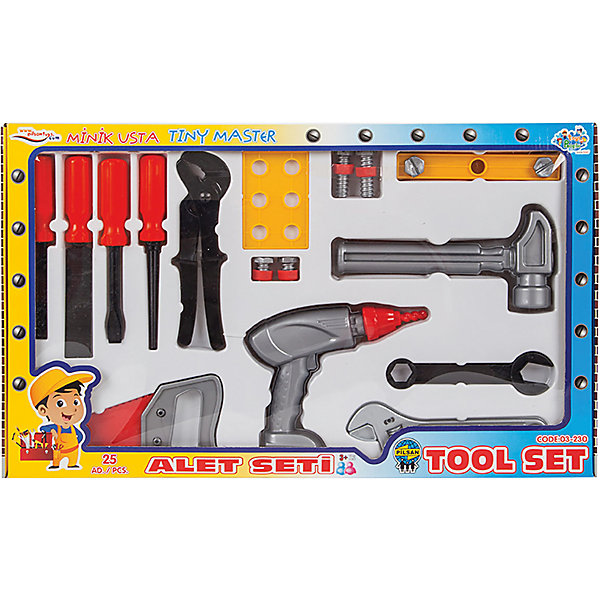 

Игровой набор строителя Pilsan Tool Set, Разноцветный, Игровой набор строителя Pilsan Tool Set