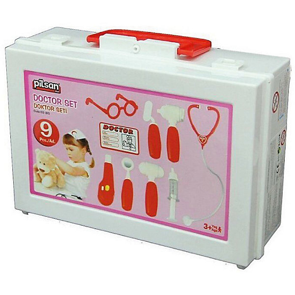 

Игровой набор доктора Pilsan Doktor Set, розовый, Игровой набор доктора Pilsan Doktor Set,