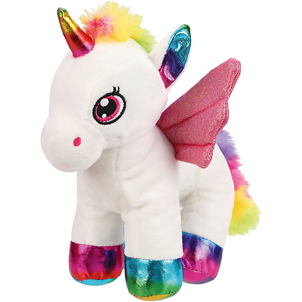 фото Мягкая игрушка Fluffy Family "Единорог с крыльями: Радуга", 25 см, белая