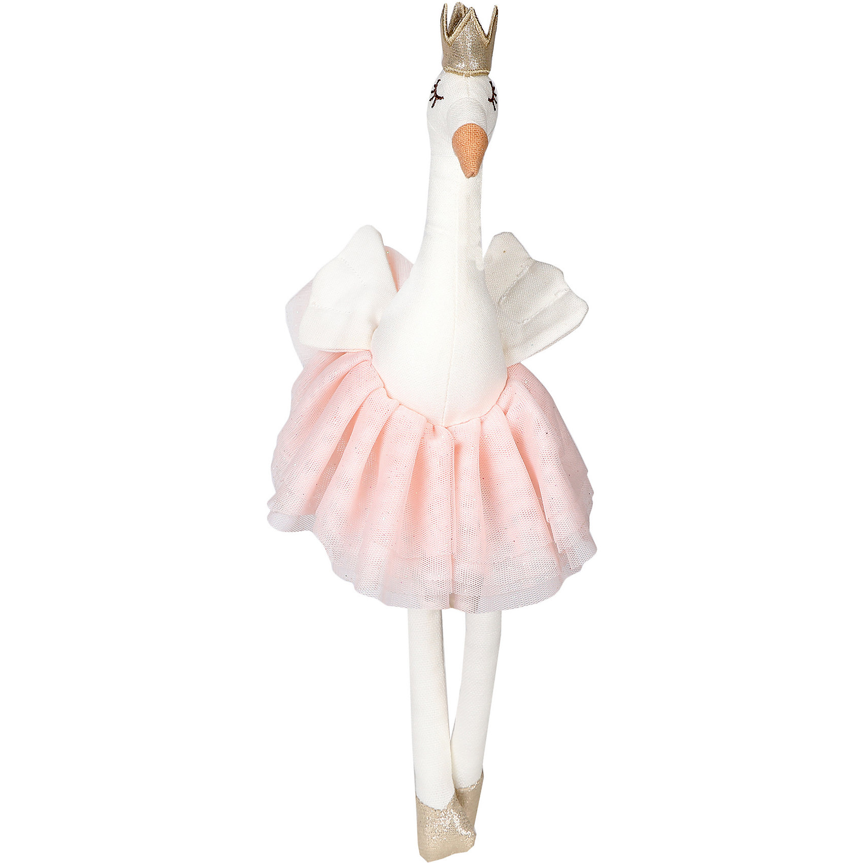 Мягкая игрушка "Лебедь тильда", 30 см, бело-розовая Angel Collection 12969794