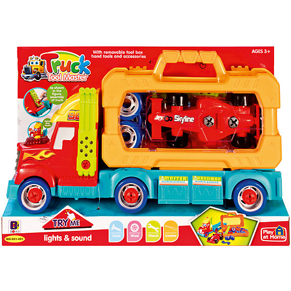 

Игровой набор Qunxing Toys "Автовоз, Красный/оранжевый, Игровой набор Qunxing Toys "Автовоз"