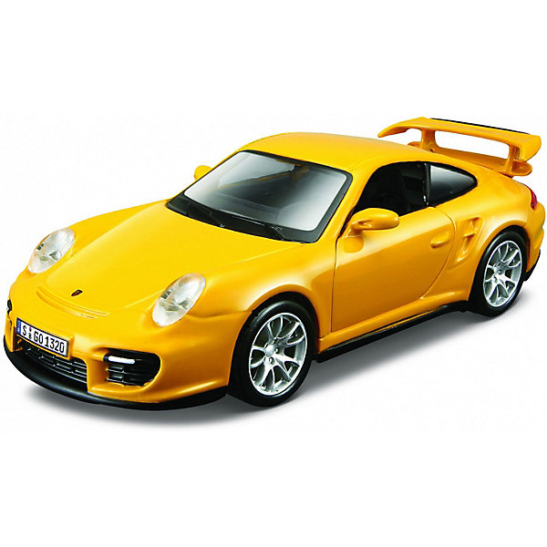 

Машинка Bburago Porsche 911 GT2, 1:32, Желтый