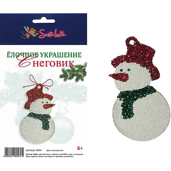 

Набор для творчества Santa Lucia Елочное украшение Снеговик