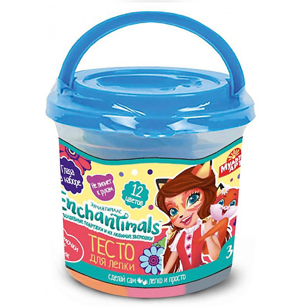 

Набор теста для лепки MultiArt Enchantimals, в ведре, Разноцветный, Набор теста для лепки MultiArt Enchantimals, в ведре